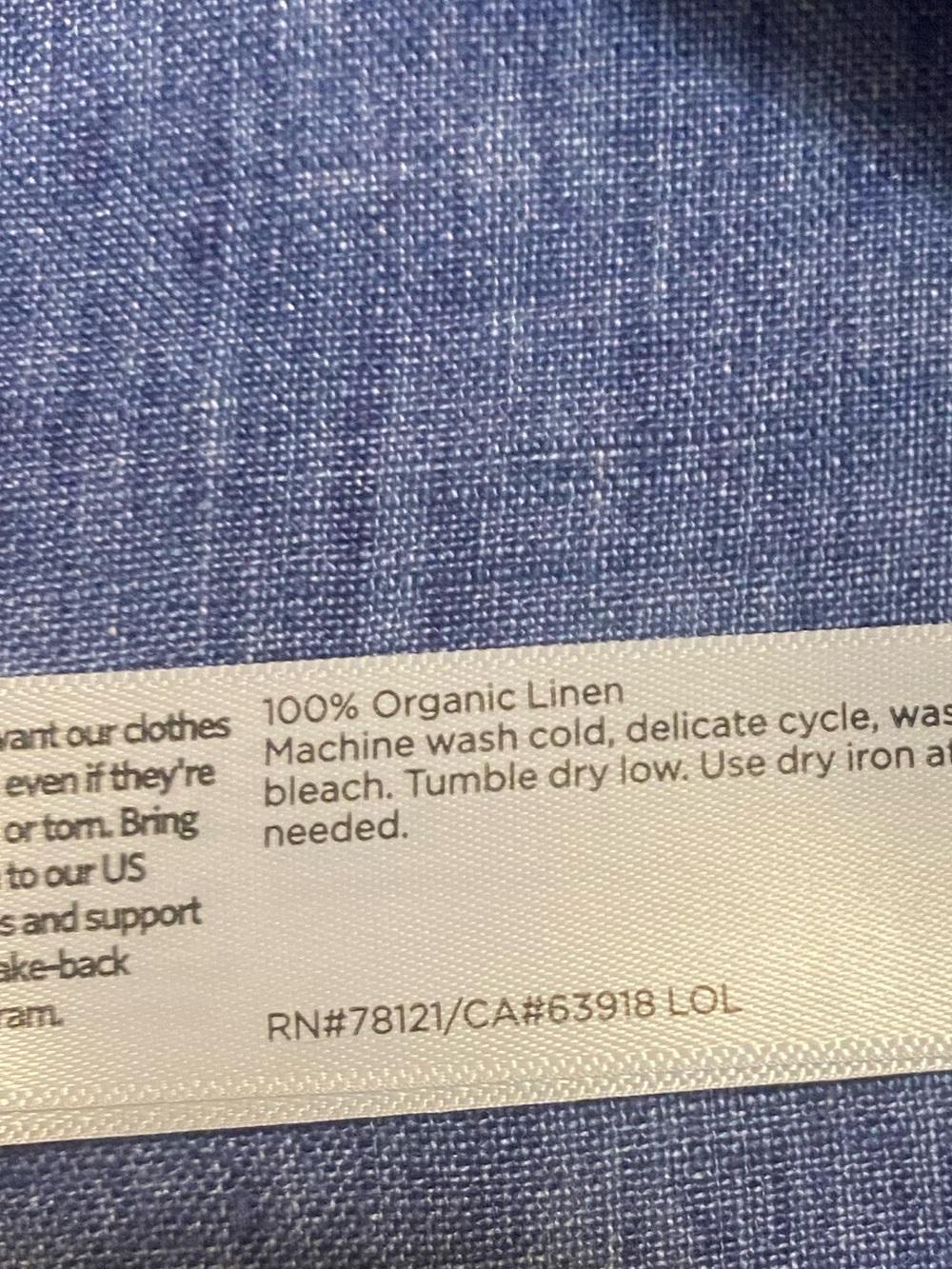 Eileen Fisher Washed 100% Organic Linen Delave Band Collar Shirt In Stone - Picture 14 of 15
